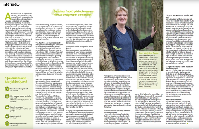 Interview Marjolein Quené IVN 2