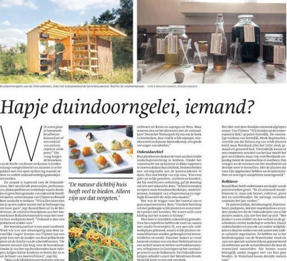 Artikel Onkruidenier Trouw
