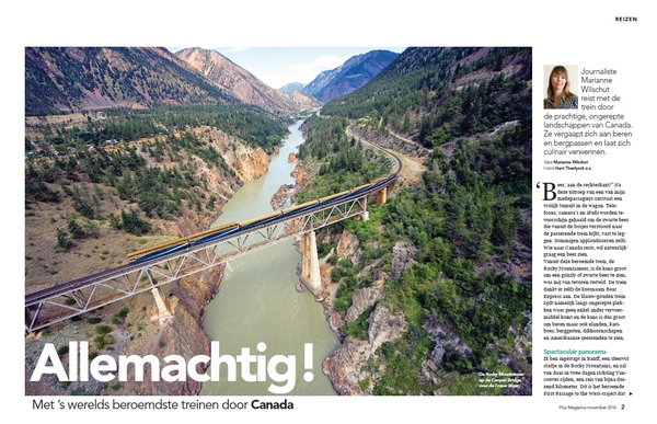 Artikel treinreis Canada