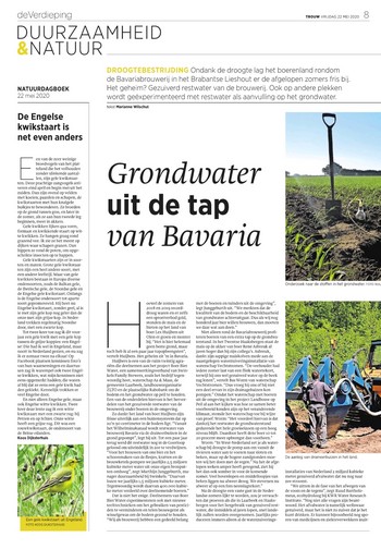 Grondwater uit de tap van Bavaria