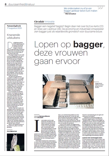 Lopen op bagger